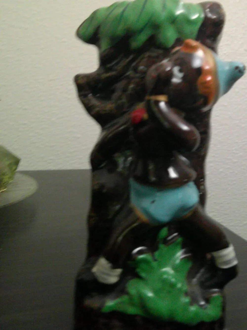 Cute Elf/Pixie Ceramic Wall Bud hanging Vase 4 1/2